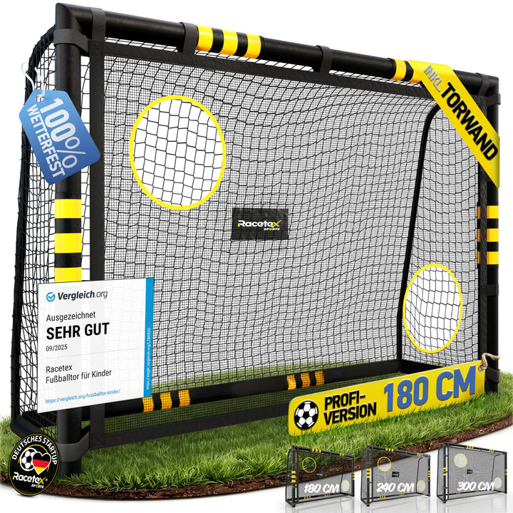 Racetex Fussballtore für Garten Kinder und Erwachsene mit [Anti-Rost Beschichtung] - Fussballtor Kin