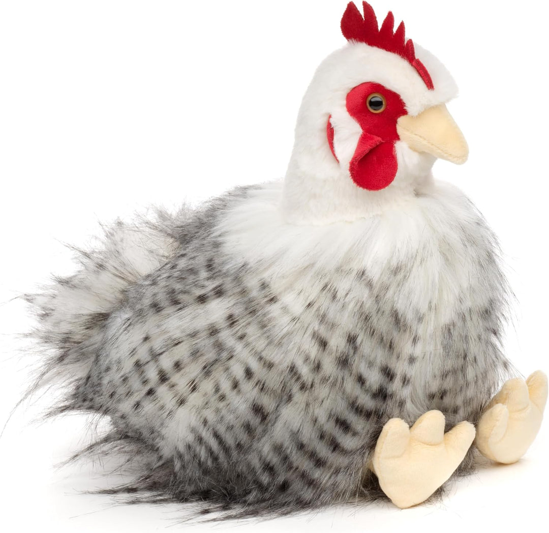 Uni-Toys - Henne, sitzend (ohne Ei) - 25 cm (Höhe) - Plüsch-Huhn, Vogel - Plüschtier, Kuscheltier He