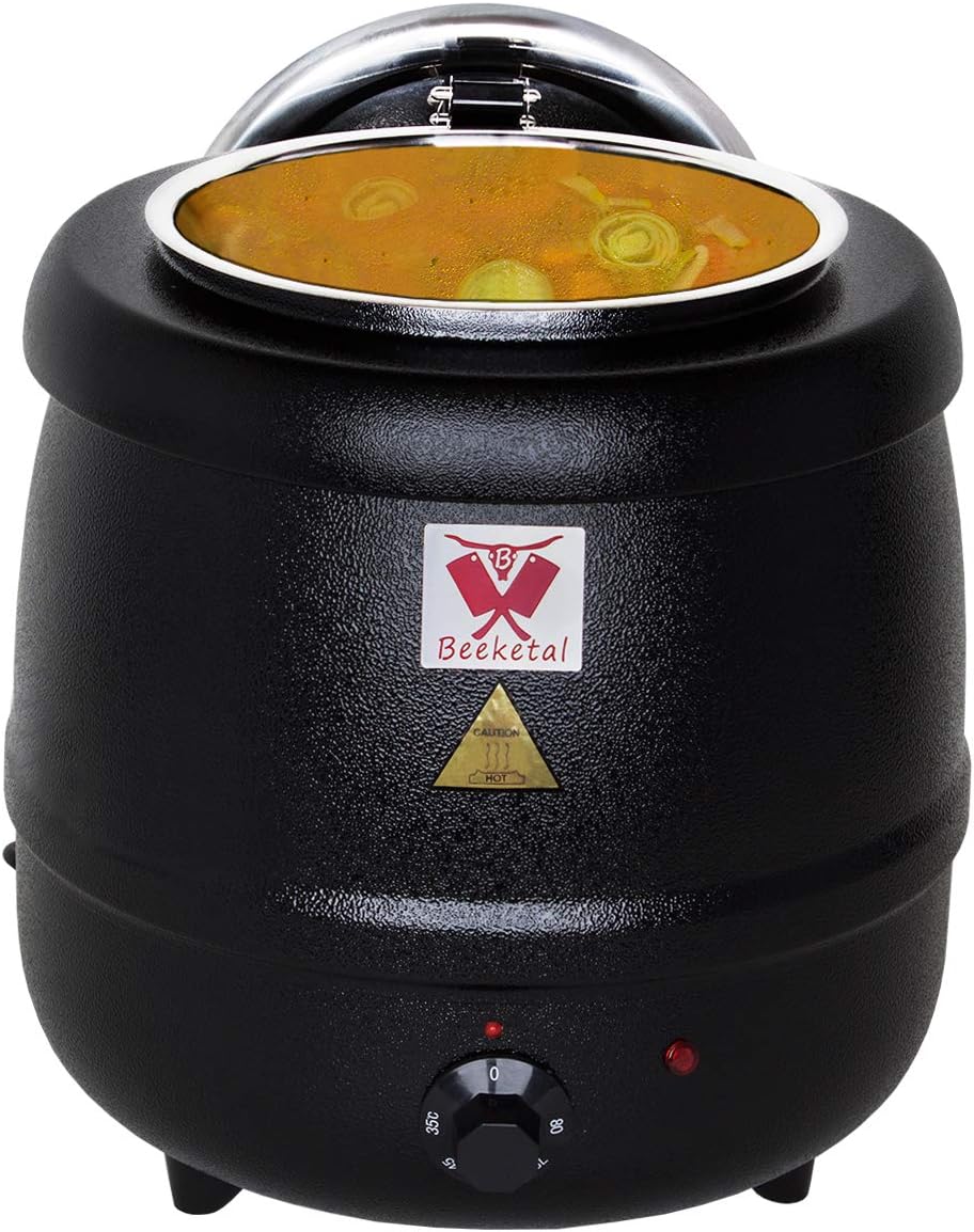 Beeketal 'SB600' Suppentopf 9 Liter mit herausnehmbarem Edelstahl Einsatz und kappbarem Deckel mit L