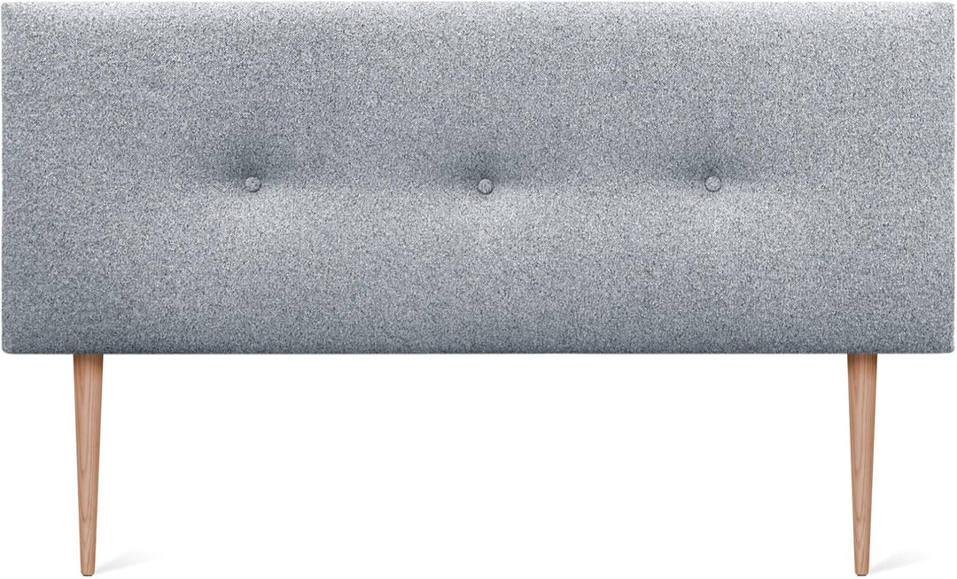 DHOME Kunstleder oder Acualine Stoff Kopfteil einfarbig mit Knöpfen gepolstert HIGH Range Luxus Bett