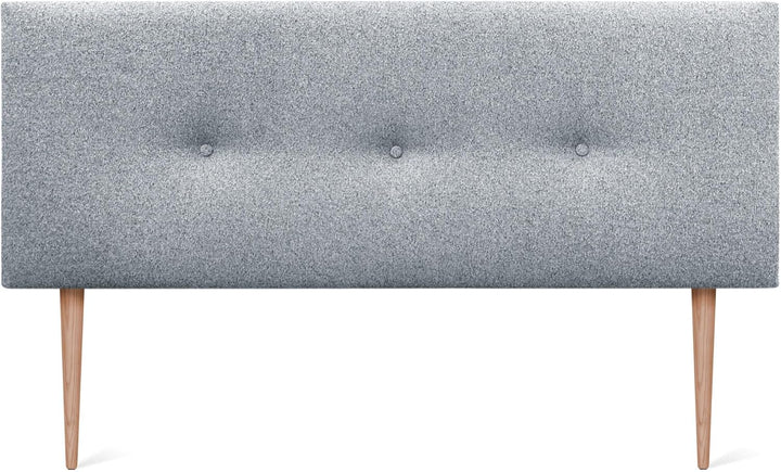 DHOME Kunstleder oder Acualine Stoff Kopfteil einfarbig mit Knöpfen gepolstert HIGH Range Luxus Bett