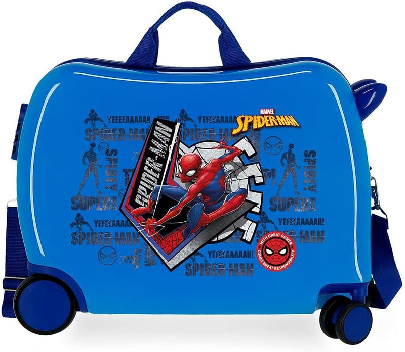 Marvel Great Power Kinderkoffer, 50 x 38 x 20 cm Kinderkoffer Blau, Kinderkoffer Blau