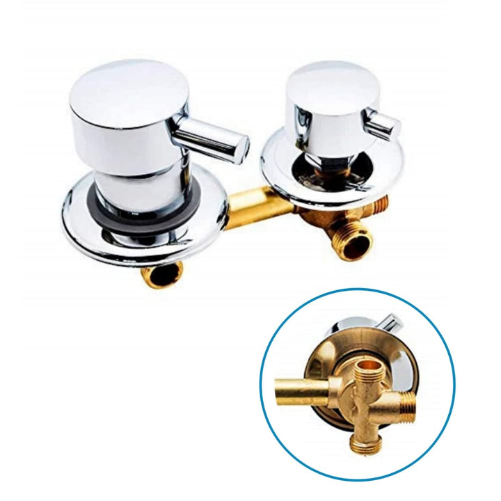 AFRUDDR 2/3/4/5 Wege Wasserablauf Schraubengewinde Mittenabstand 10cm 12,5cm Mischventil Messing Bad