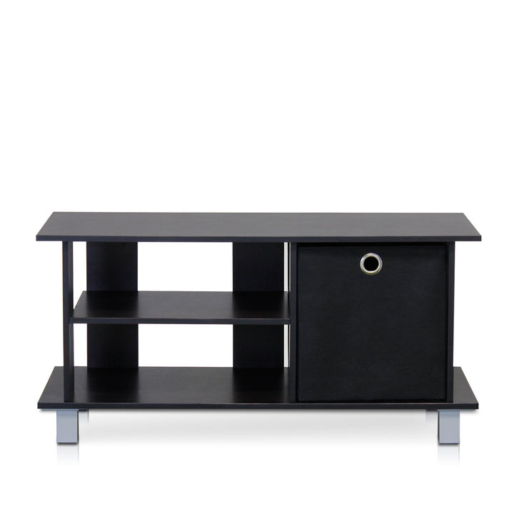 Furinno Simplistic TV-Schrank mit Schublade, holz, Espresso/Schwarz, 32.51 x 80 x 38.35 cm, Espresso