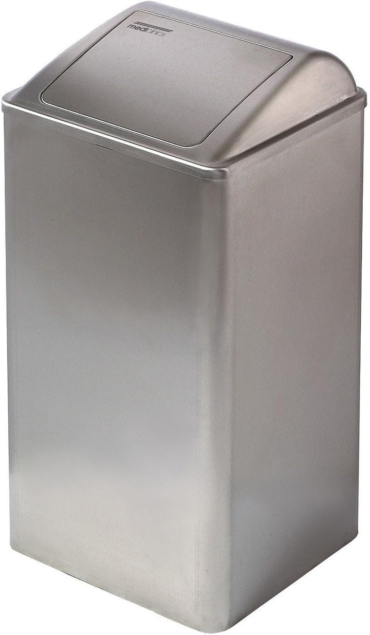 All Care 11062 Dutch Bins Mediclinics Edelstahl Geschlossen Abfallbehälter, 65 Liter, Edelstahl