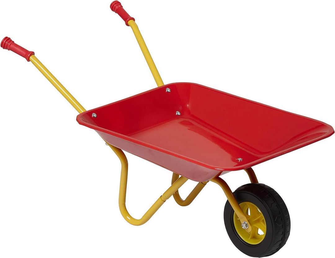 Izzy Metall Kinderschubkarre, Kinder ab 2 Jahren, Schubkarre für den Garten Gummi Sicherheitsgriffe