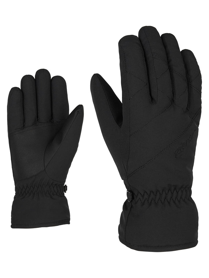 Ziener Damen Kaila Ski-Handschuhe/Wintersport | warm gefüttert, , 6.5 Schwarz, 6.5 Schwarz