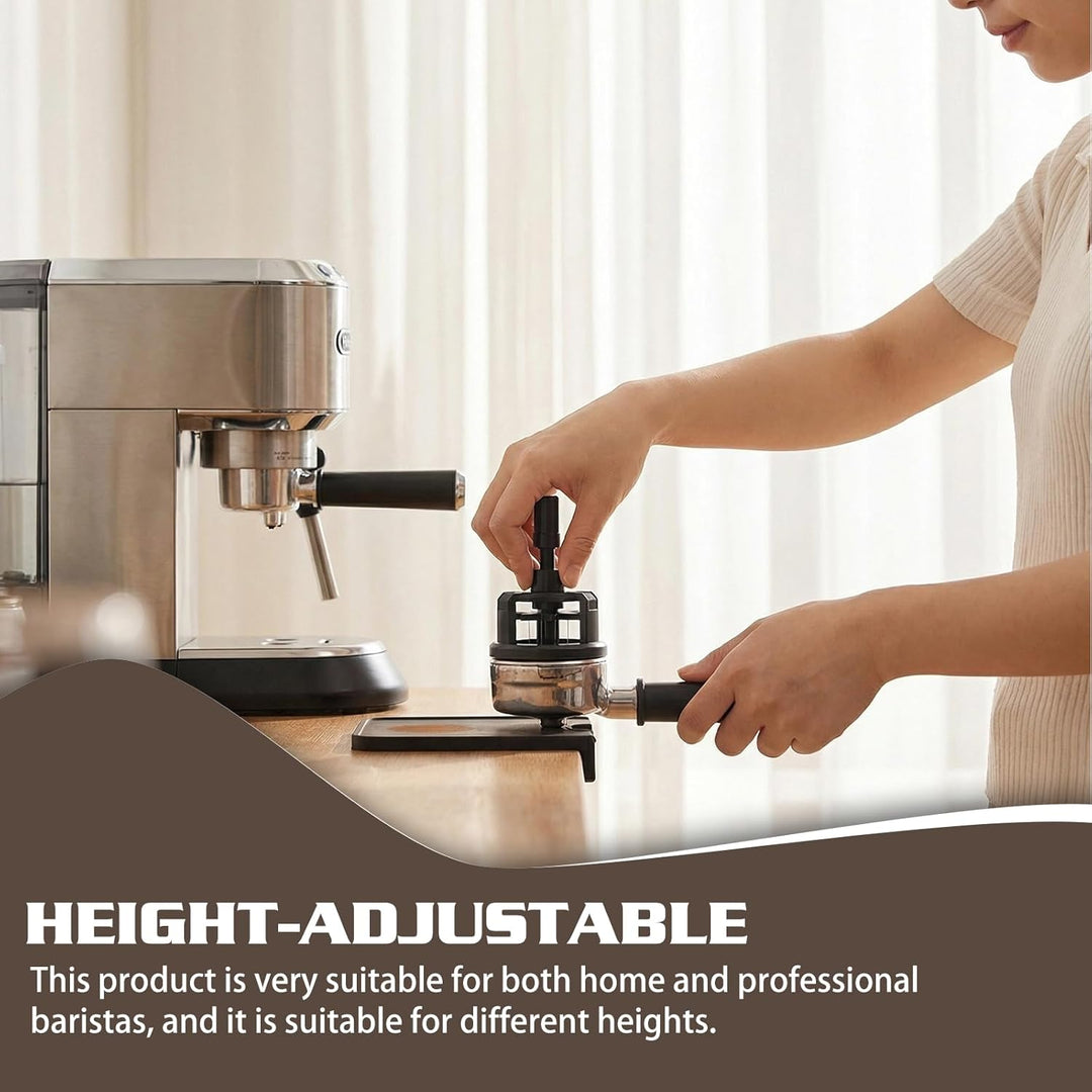 Espresso Nadel, WDT Tools 58mm Espresso-Verteilungswerkzeug mit 10 Nadeln für Barista, Einstellbare