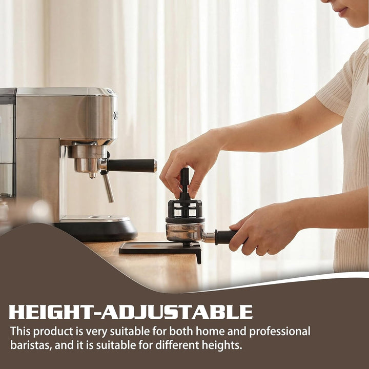 Espresso Nadel, WDT Tools 58mm Espresso-Verteilungswerkzeug mit 10 Nadeln für Barista, Einstellbare