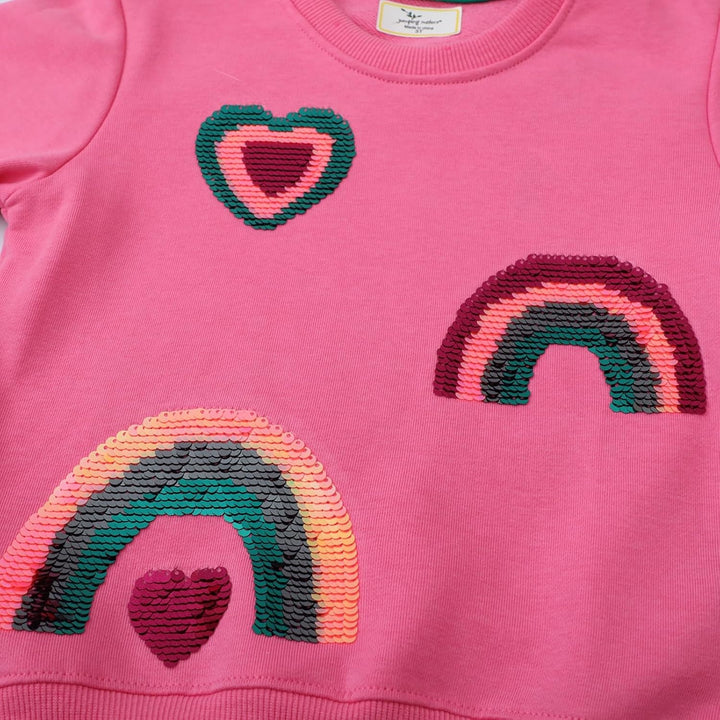 CM-Kid Sweatshirt Mädchen Langarm Pullover Kinder Shirts Baumwolle Warm Tops 1-7 Jahre Gr.92-122 110