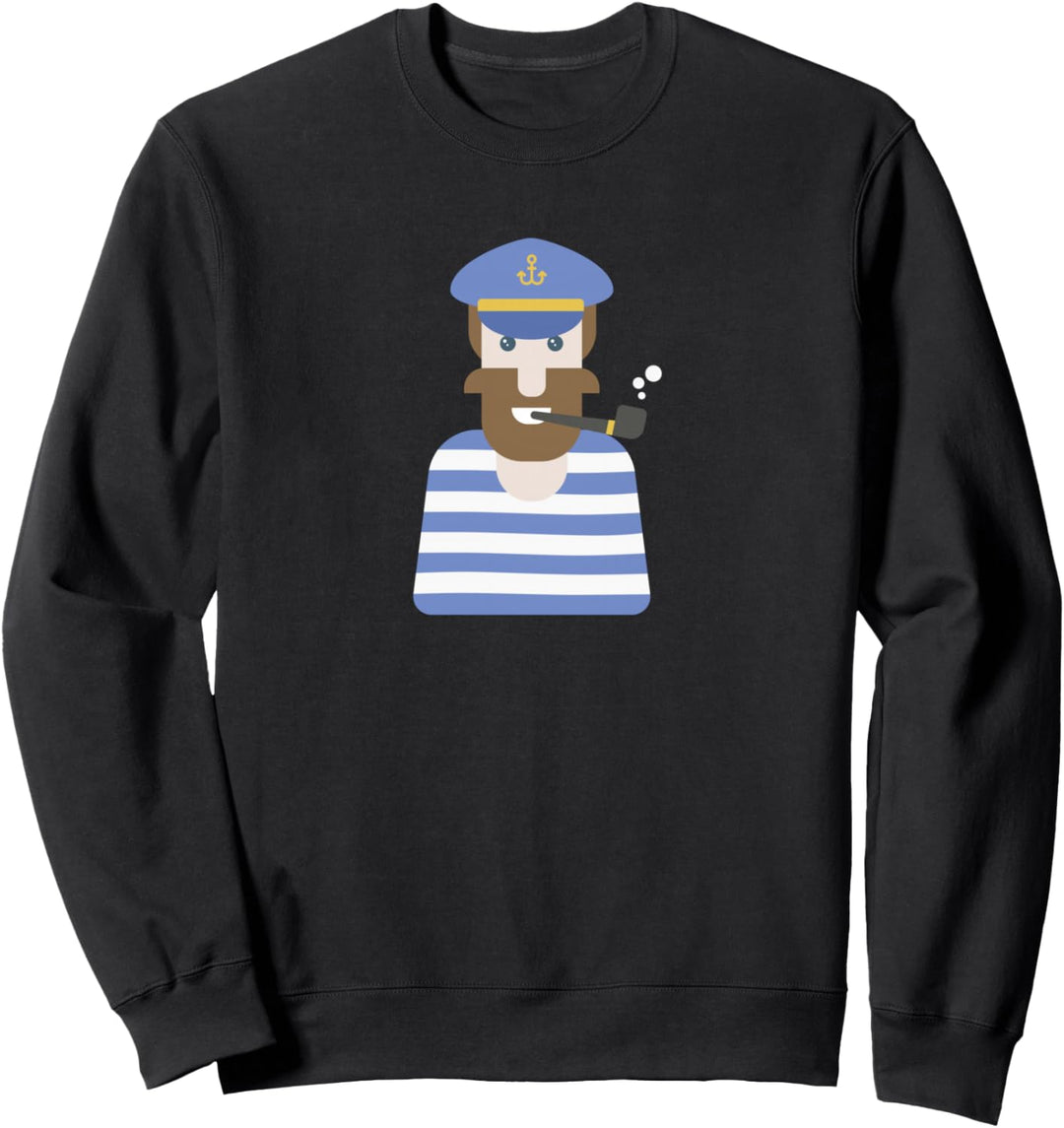 Seemann Maritim Kapitän Bootfahren Yacht Segeln Seemann Sweatshirt