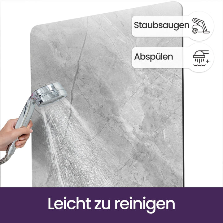 DEXI Badematte rutschfest 50 x 80 cm, Super Absorbierende Badezimmerteppich, schnelltrocknende Badvo