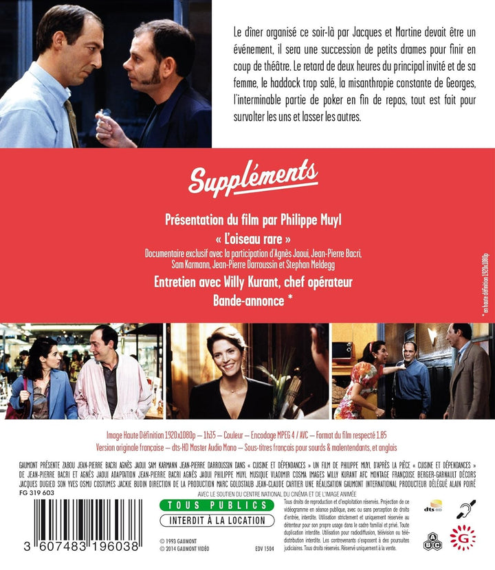 Cuisine et dépendances [Blu-ray] [FR Import], Blu-ray