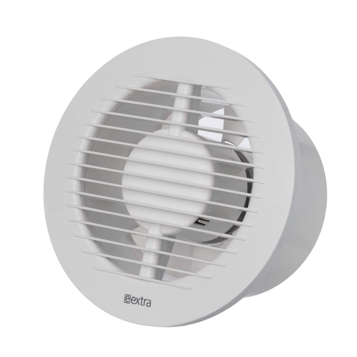 EUROPLAST Ø 125mm Bad-Lüfter - Fan zur Belüftung in Bad und WC gegen Feuchtigkeit - Leise Ventilator
