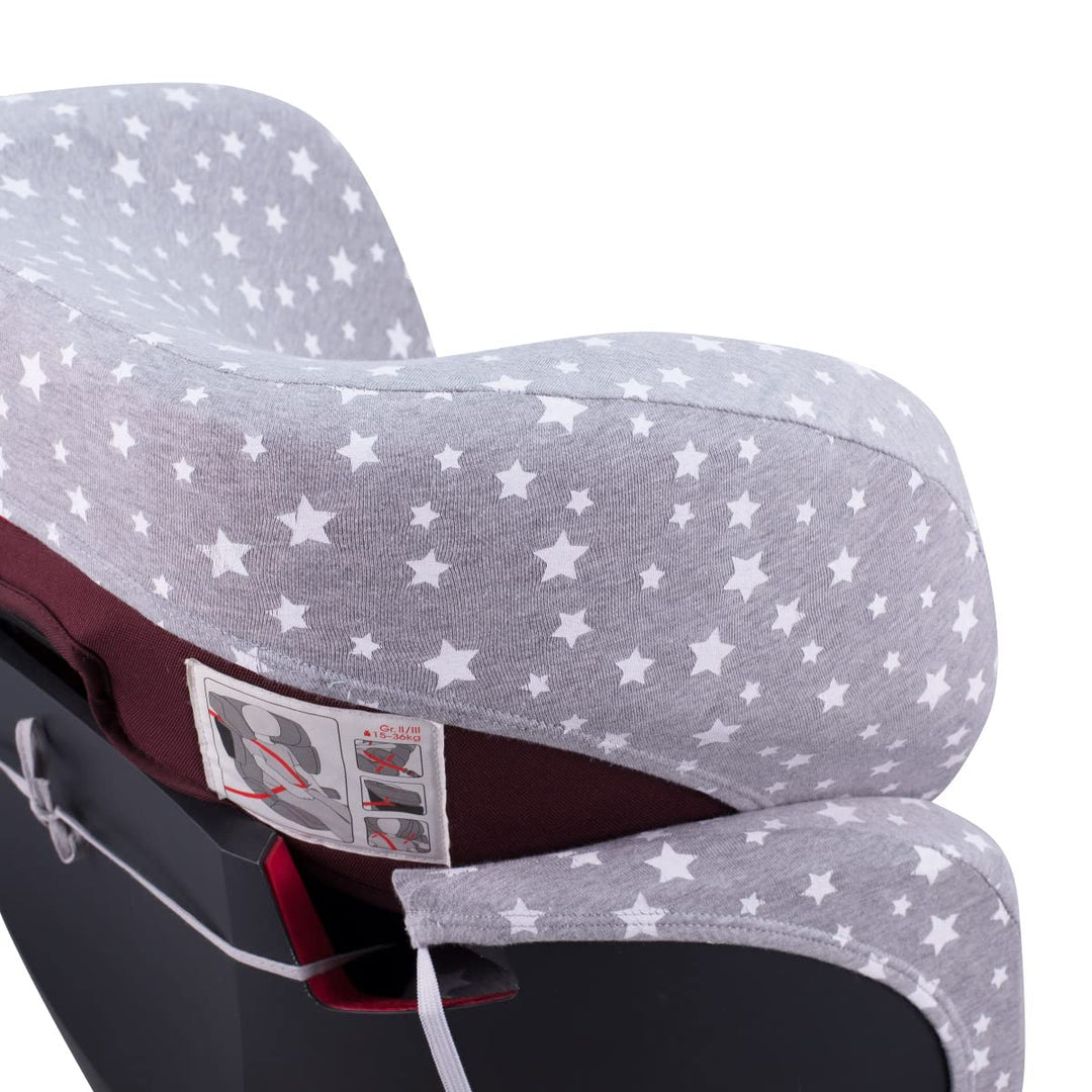 JYOKO Kids Bezug für Autositz Kompatibel mit Cybex Solution Fix (White Star), White Star