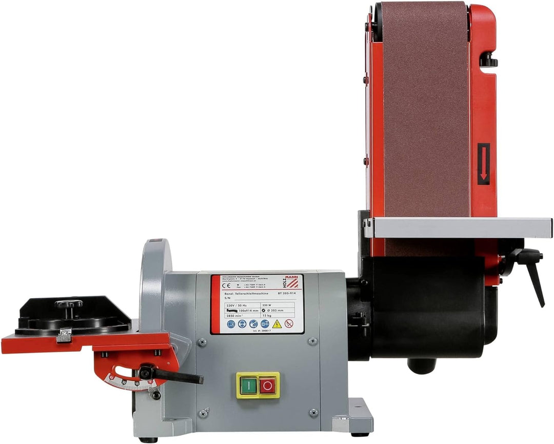 Holzmann Maschinen 1889868 BT203-914_230V Band-und Tellerschleifer 550W 20.3cm