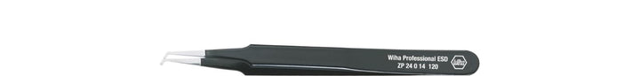 Wiha SMD-Pinzette Professional ESD Typ 12 (32338) 120 mm für empfindliche elektronische Bauteile, Sc