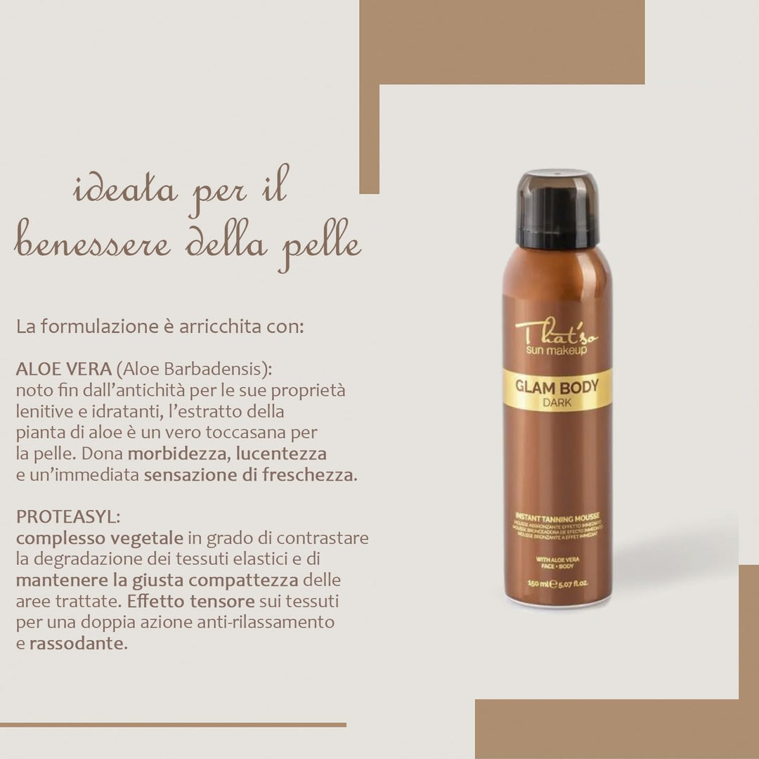 That'so Glam Body Mousse, Selbstbräunendes Körpermousse - 150ml
