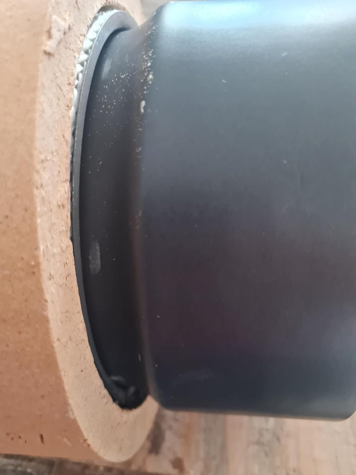 Rauchrohranschluss zum Keramik Schornstein Varianten auch Erweitert und Reduziert (Stutzen Ø 200 mm,