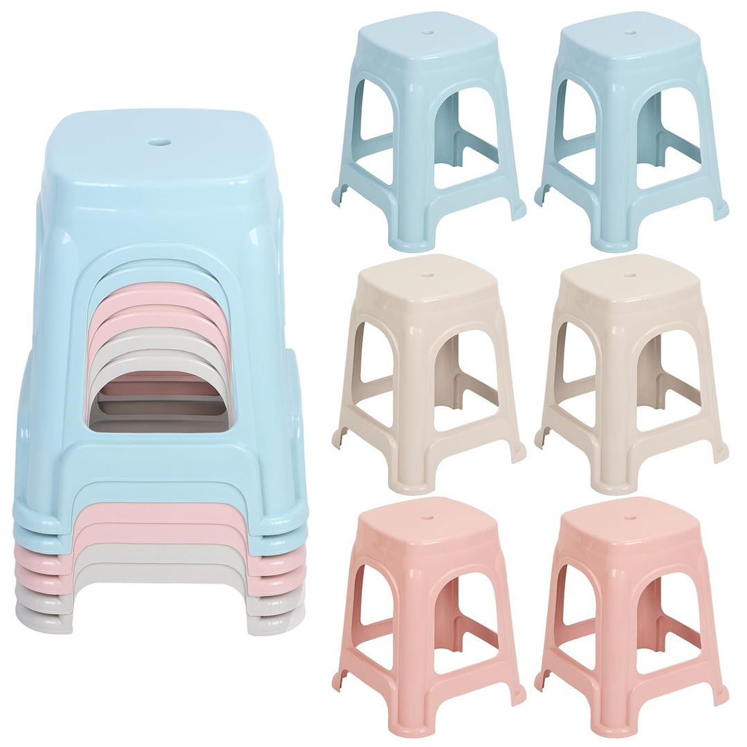 Stapelbare Klassenzimmer-Hocker, 44,5 cm, Kunststoff, flexibel, für Klassenzimmer, Höhe, stapelbare