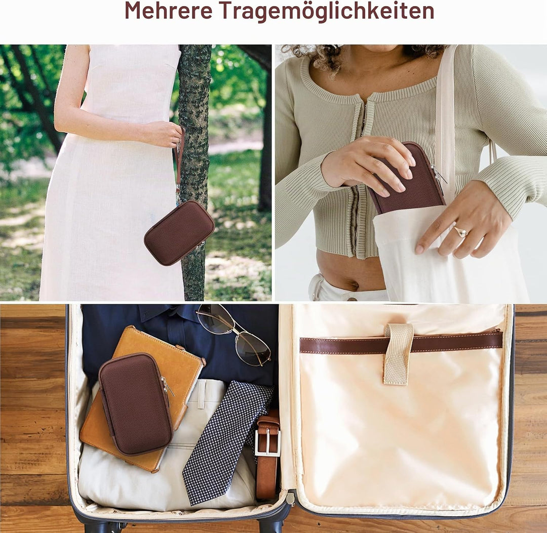Canboc Case für Canon PowerShot SX740 SX730 HS Digitalkamera, Harte Tragetasche + weiche Silikon Sch