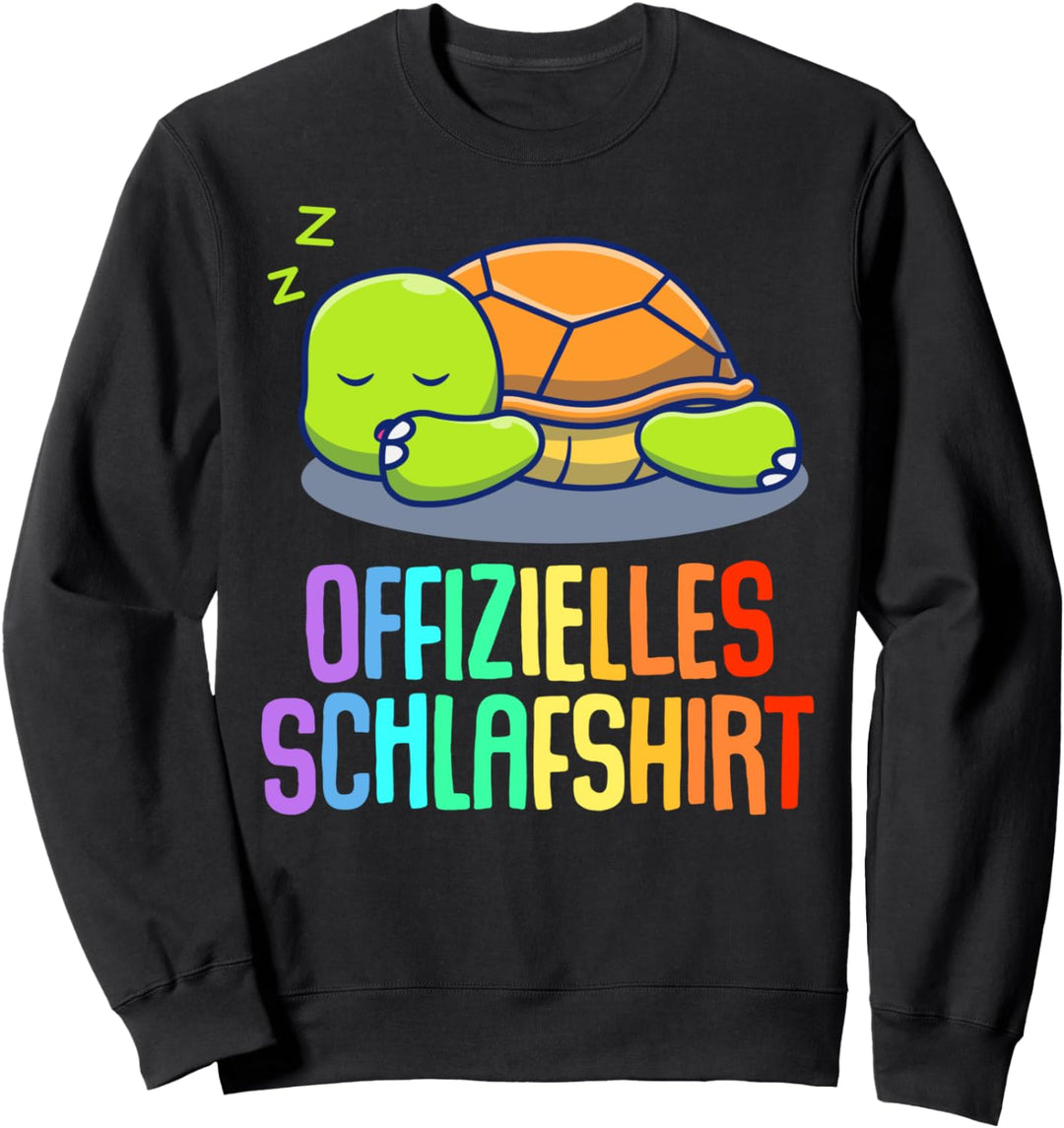 Offizielles Schlafshirt Pyjama Schildkröte Turtle Geschenk Sweatshirt