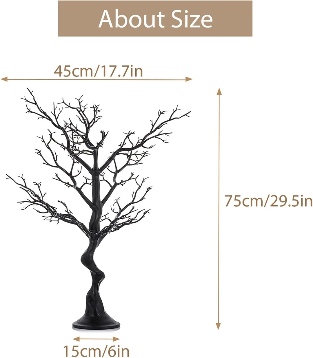Sziqiqi Künstlicher Deko Baum Wunschbaum Weihnachtsbaum für Tische Hochzeit Party, Perfekt für Oster
