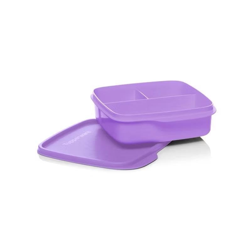 Tupperware to Go Lunchbox Clevere Pause 550 ml Brotdose mit Trennwand Eco+ Schule (flieder) Flieder