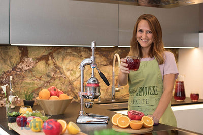 Zitruspresse in Handelsgüte, Handpresse, manuelle Fruchtpresse, Saftpresse für Orangen, Zitronen, Gr
