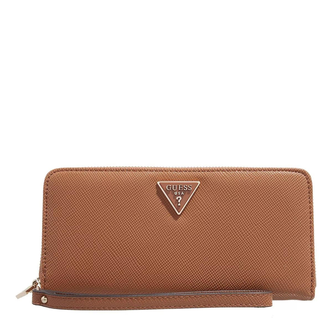 GUESS Portemonnaie mit Zip-Around-Reissverschlu, braun(cognac), Gr. One Size