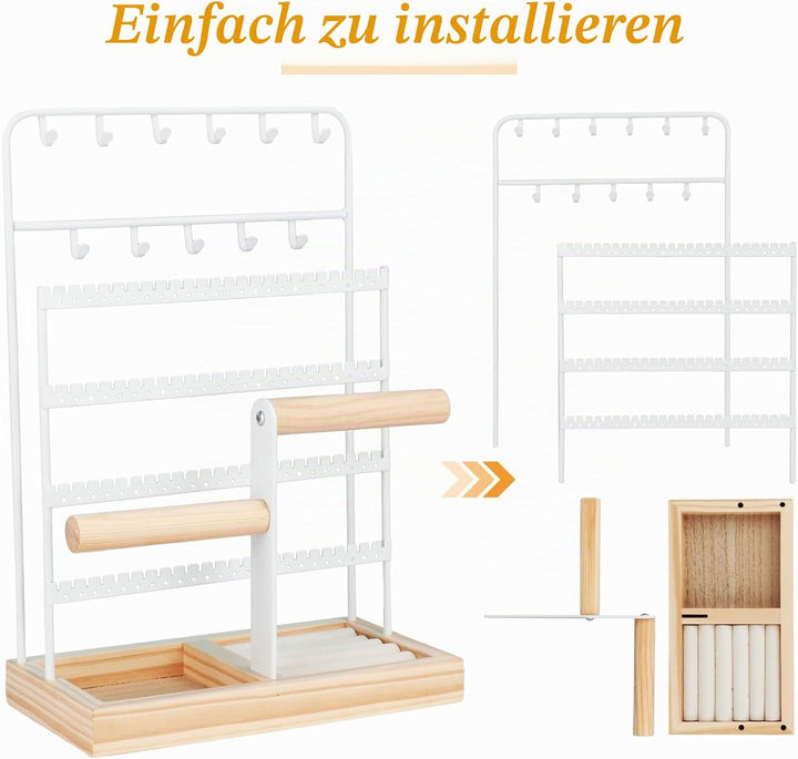 Kingling Schmuckständer Schmuckhalter, Schmuckaufbewahrung Ketten Schmuck Ständer, Schmuck-Organisat