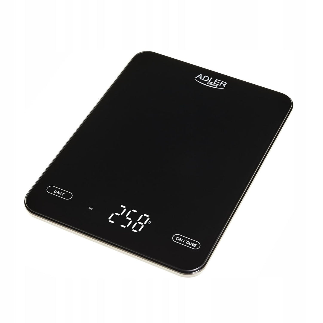 ADLER Küchenwaage - Maximale Kapazität 10kg, USB-wiederaufladbar