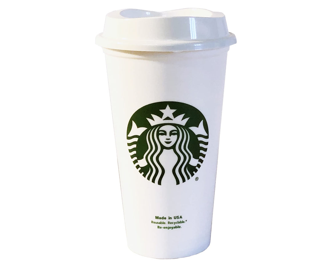 Starbucks Wiederverwendbare Kunststoff Reisebecher für unterwegs, 473 ml, 5 Stück 5 Stück (1er Pack)