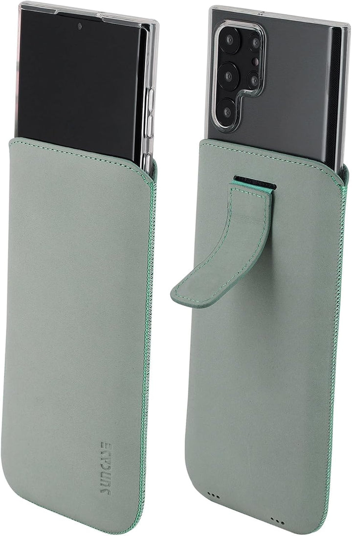 Suncase Etui Tasche kompatibel mit Samsung Galaxy S25 Ultra 5G Hülle mit ZUSÄTZLICHER Case Lasche mi