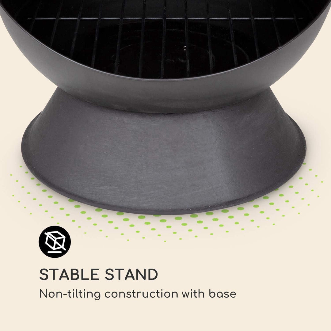 blumfeldt Knight on Fire - Gartenkamin, Terrassenofen, FireView, Stahl, rostfrei, Moderne Optik, sta