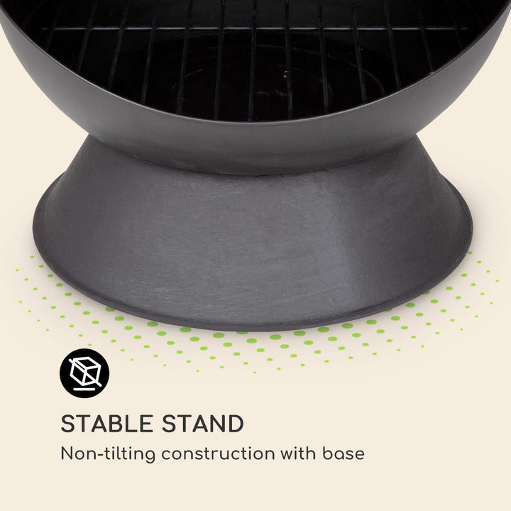 blumfeldt Knight on Fire - Gartenkamin, Terrassenofen, FireView, Stahl, rostfrei, Moderne Optik, sta