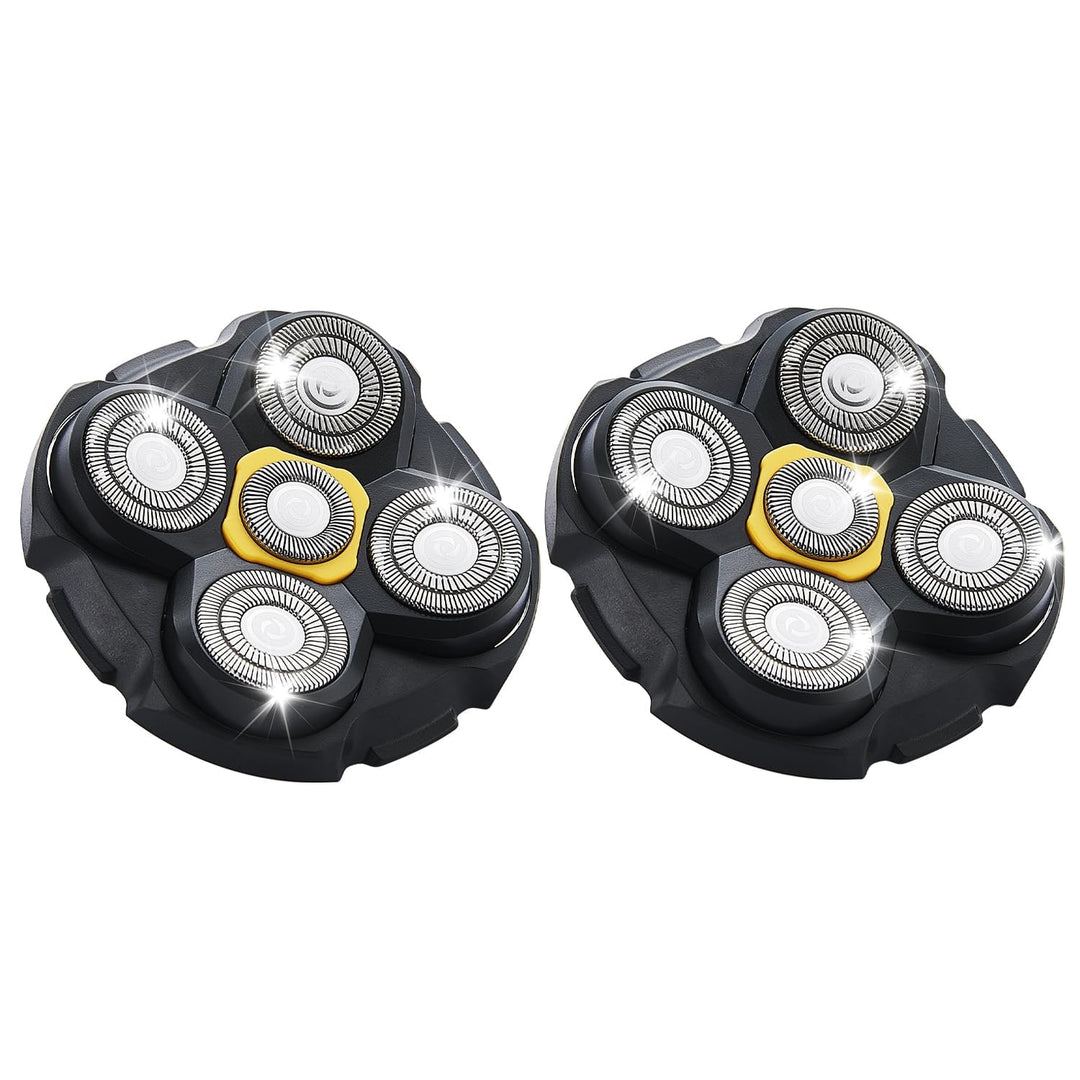 Rasierer Ersatzköpfe Kompatibel mit Microtouch Titanium Kopf Rasierer für kahle Männer (Blau/2PCS),