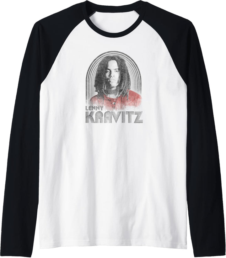 Lenny Kravitz – Retro Lines Logo Raglan