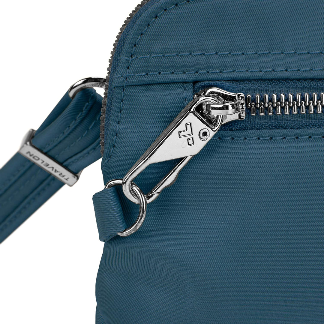 Travelon Damen Anti-theft Tailored Convertible Crossbody Clutch Umhängetasche Einheitsgrösse Pfau, E
