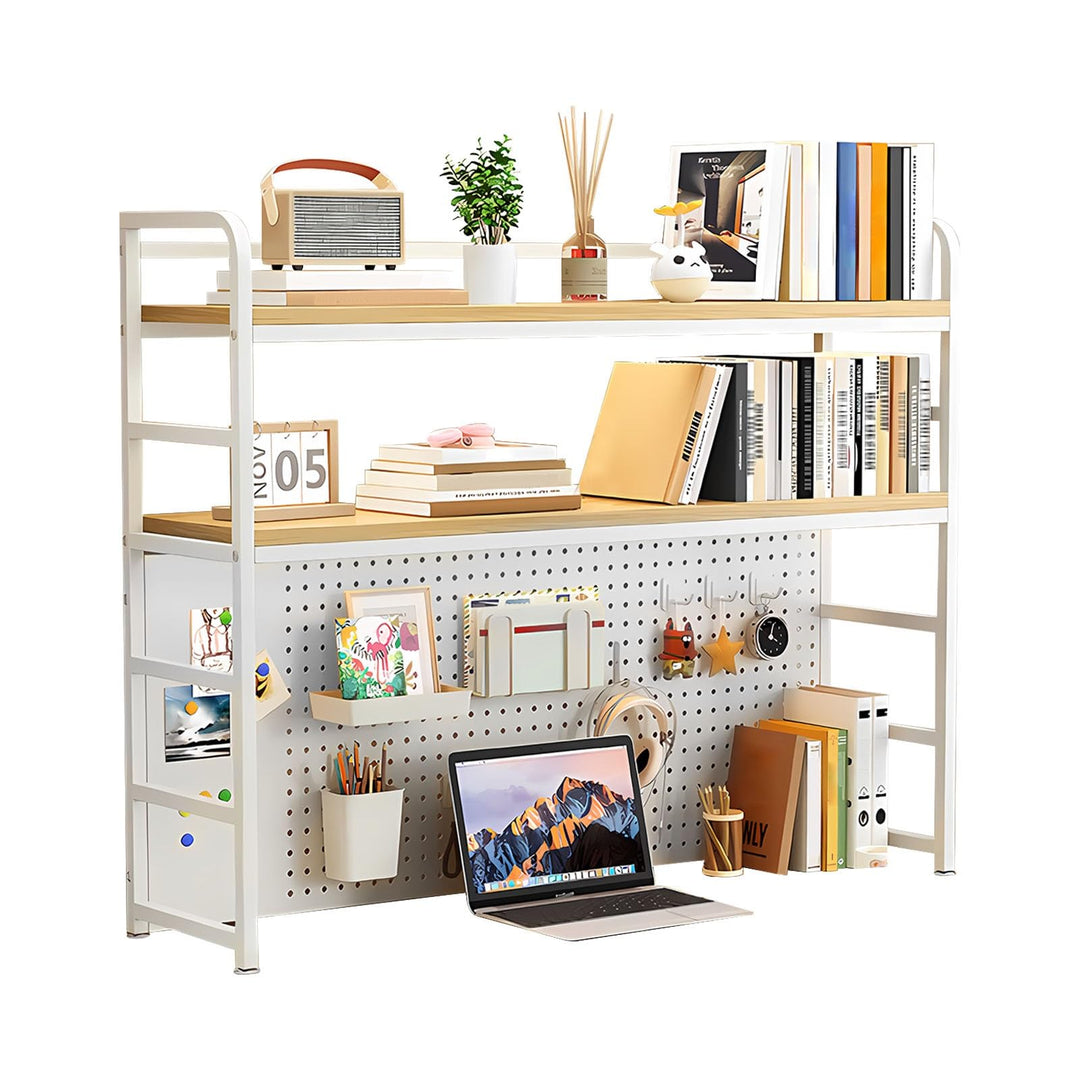 FPIGSHS Multifunktionale Arbeitsplatzregal - Anpassbare Mehrschicht-Speicherregal, Desktop-Ständer,