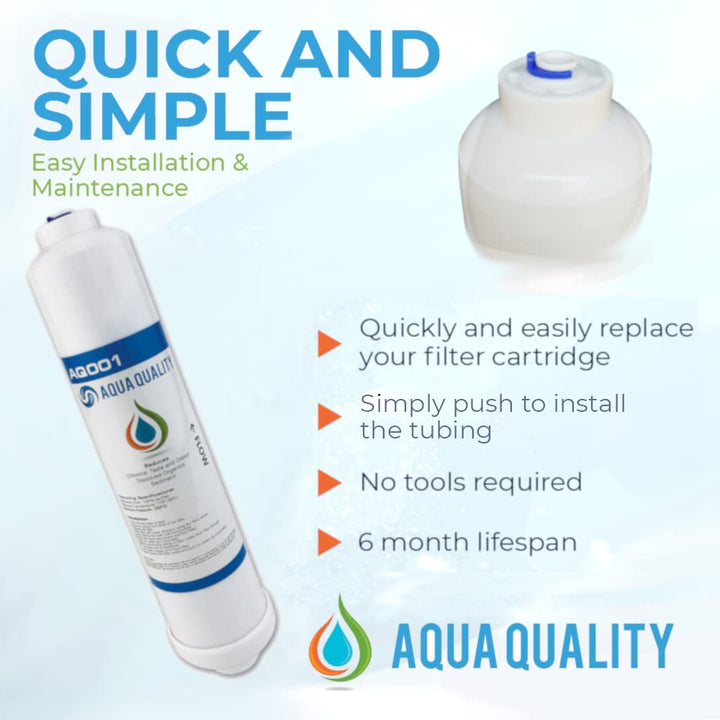 Wasserfilterset für Unterwaschbecken mit Wasserhahn und Zubehör