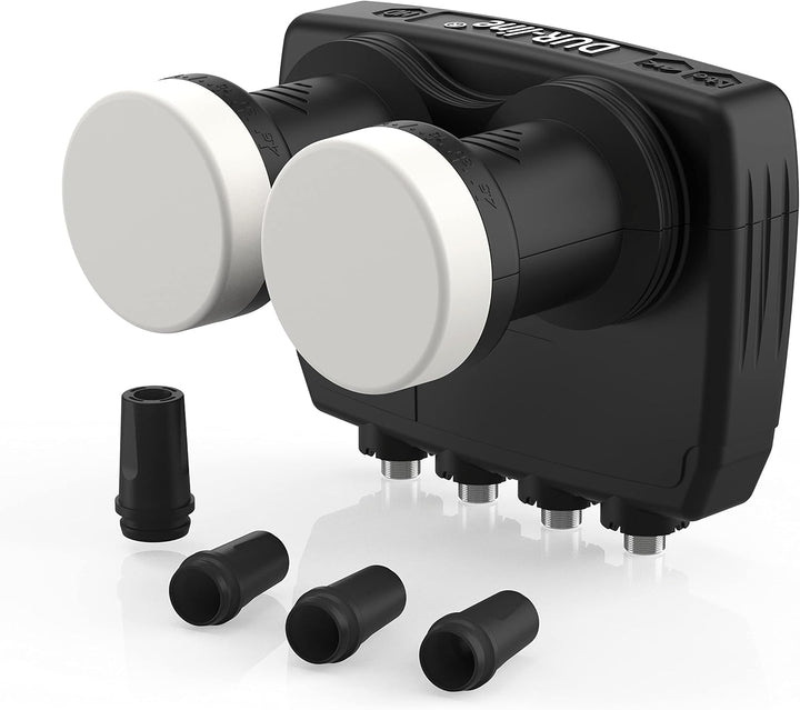 DUR-line 6° Monoblock Quad LNB - Astra 19,2°E + Hotbird 13°E - 4 Teilnehmer & 2 Satelliten (MB6-QS)