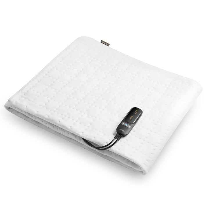 Duux Snooze Fleece Elektrische Unterdecke – Weiche Fleece-Deckschicht – 6 Heizstufen & Timer – Wasch