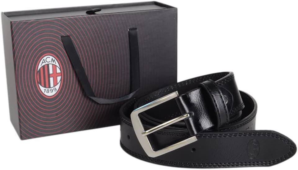 ACM 1899 Unisex Cintura in Pelle Gürtel L Nero, L Nero