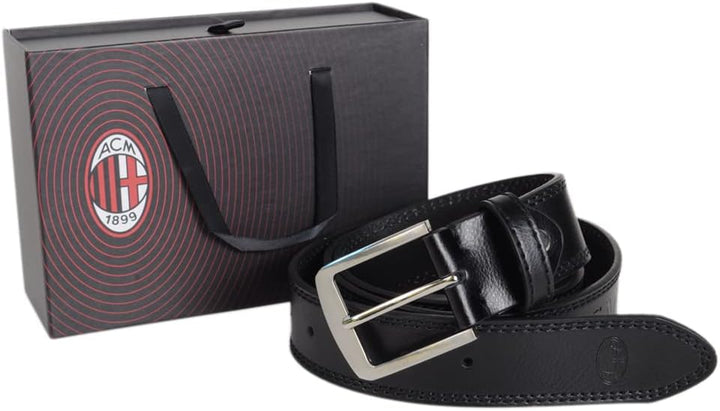 ACM 1899 Unisex Cintura in Pelle Gürtel L Nero, L Nero