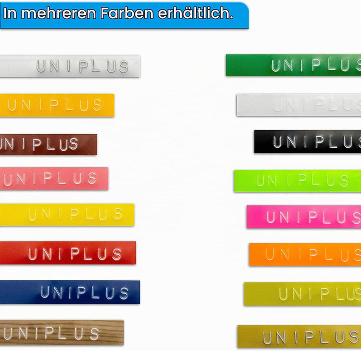 UniPlus Kompatibles Omega Etikettenband Ersatz für Dymo Prägeband S0717930 S0717900 9 mm x 3 m Selbs