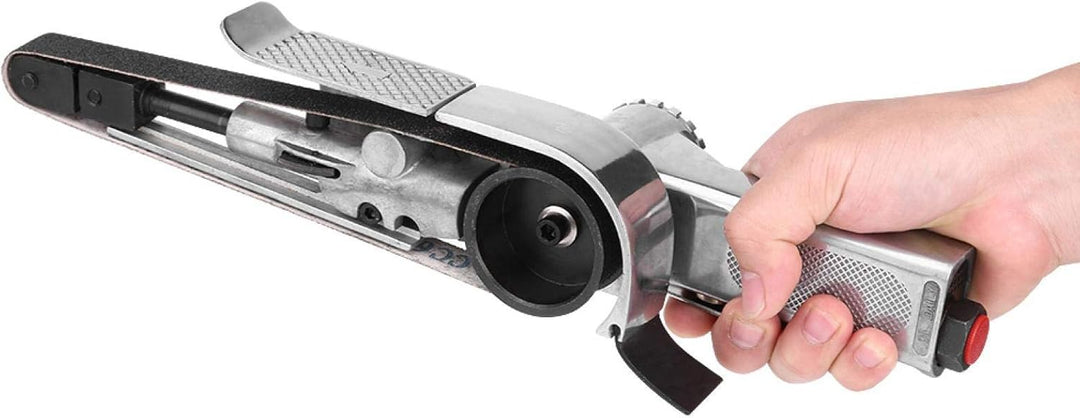 20mm Pneumatischer Bandschleifer, Luftbandschleifer Polierer Schleifmaschine Werkzeugmetall
