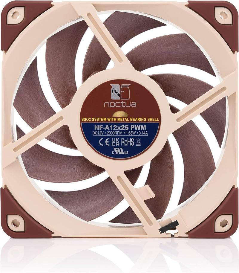 Noctua NF-A12x25 PWM, Leiser Premium-Lüfter, 4-Pin (120mm, Braun) único, único