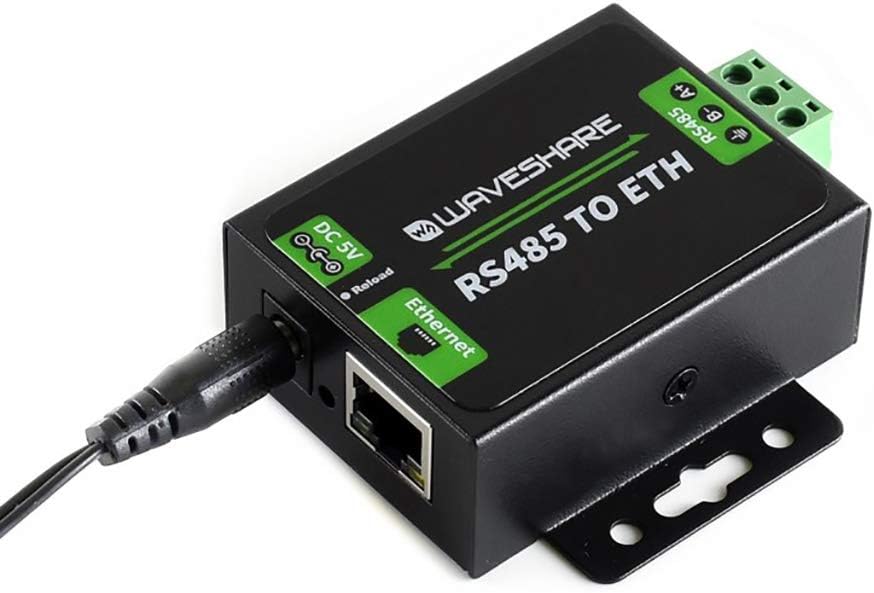Waveshare RS485-Ethernet-Konverter - Unterstützt Angepasste Heartbeat/Registrierungspakete, Webseite