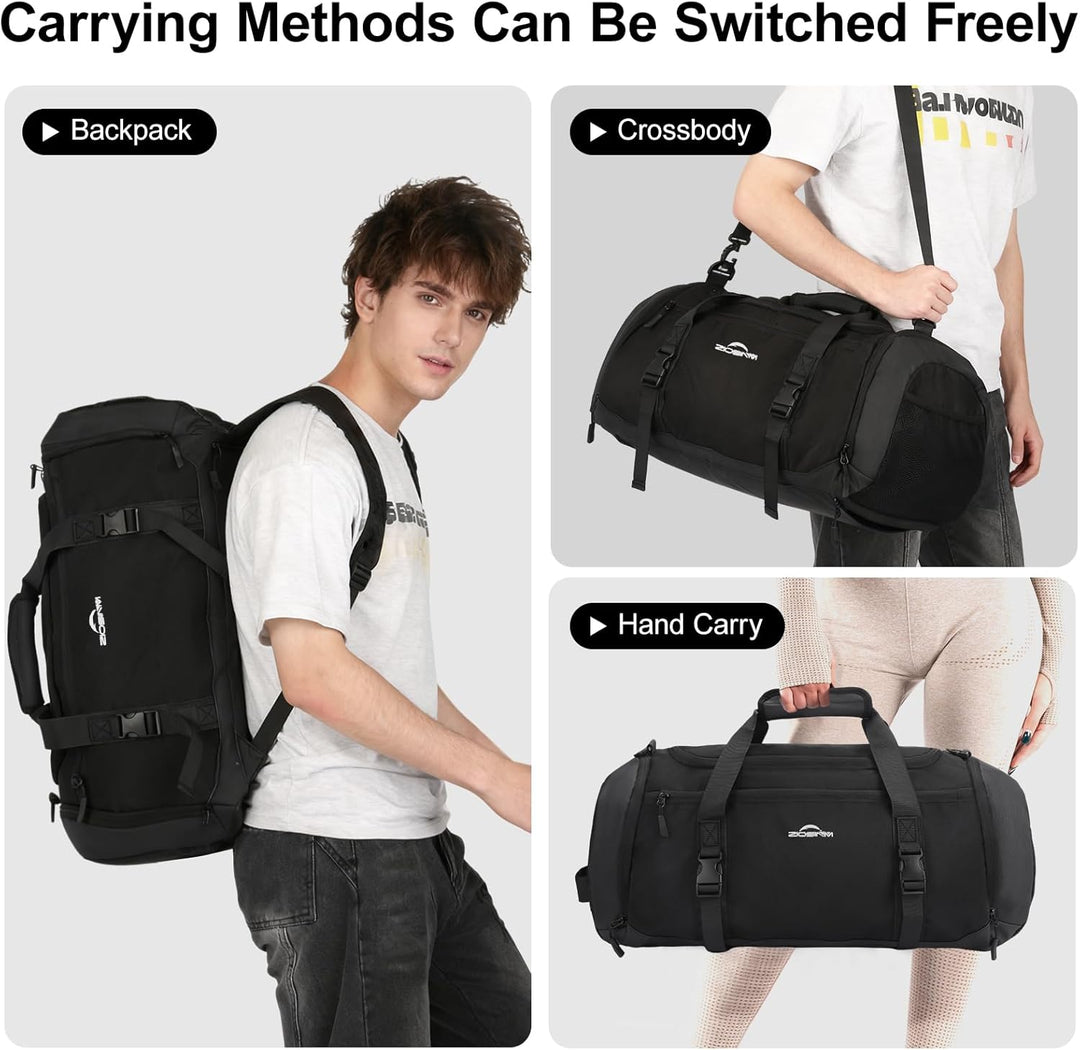 ZIOISNM Sporttasche Herren 36L Reisetasche, Sporttaschen mit Schuhfach, Nassfach und Wärmedämmungsfa